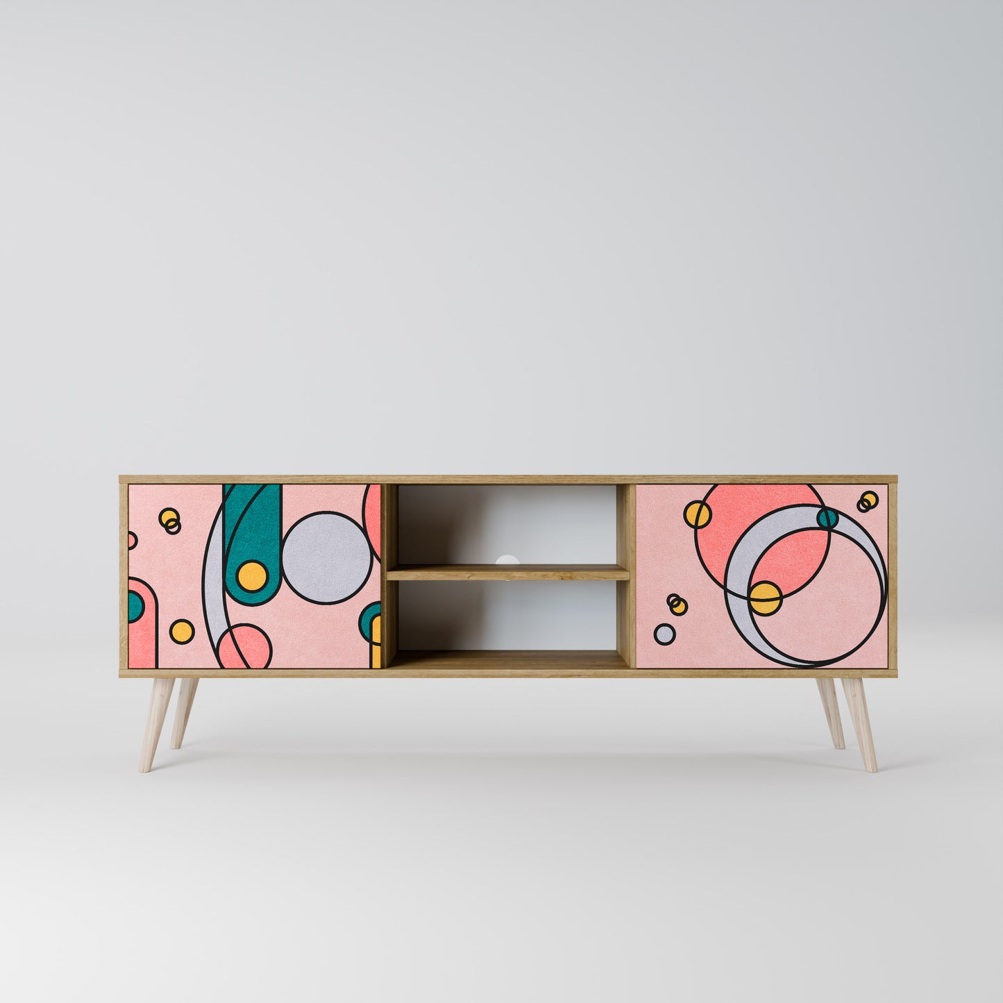 Mobile TV GOSSAMER ECHOES a 2 ante in effetto rovere