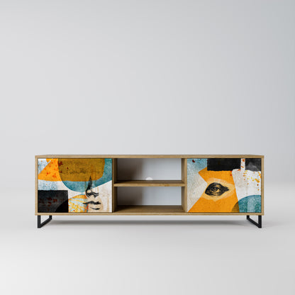 Mobile TV a 2 ante ABSTRACT FACES in effetto rovere