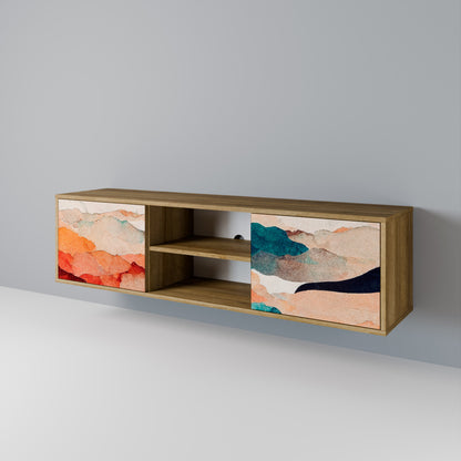 ABSTRACT LANDSCAPE Mobile TV a 2 ante in effetto rovere
