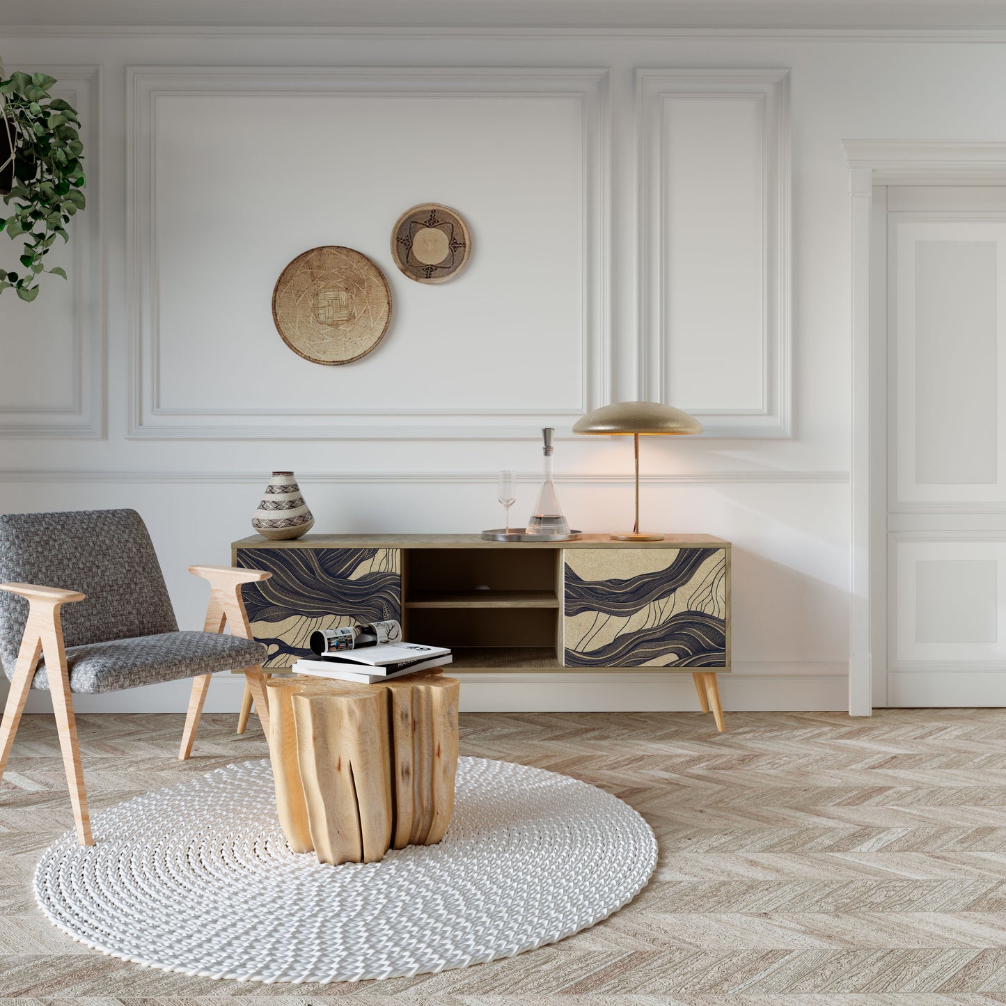 Mobile TV a 2 ante UNIFIED FRAGMENTS in effetto rovere