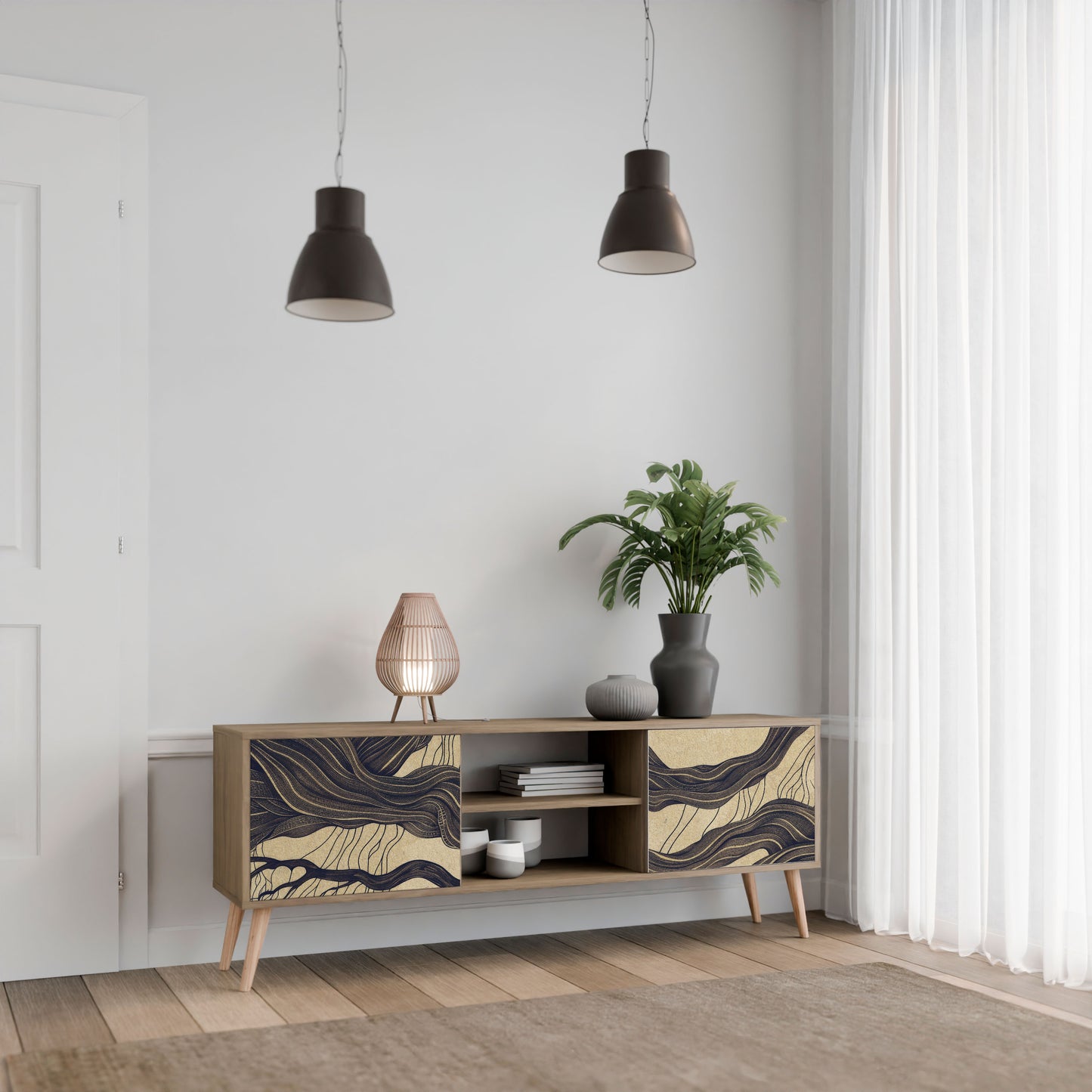Mobile TV a 2 ante UNIFIED FRAGMENTS in effetto rovere