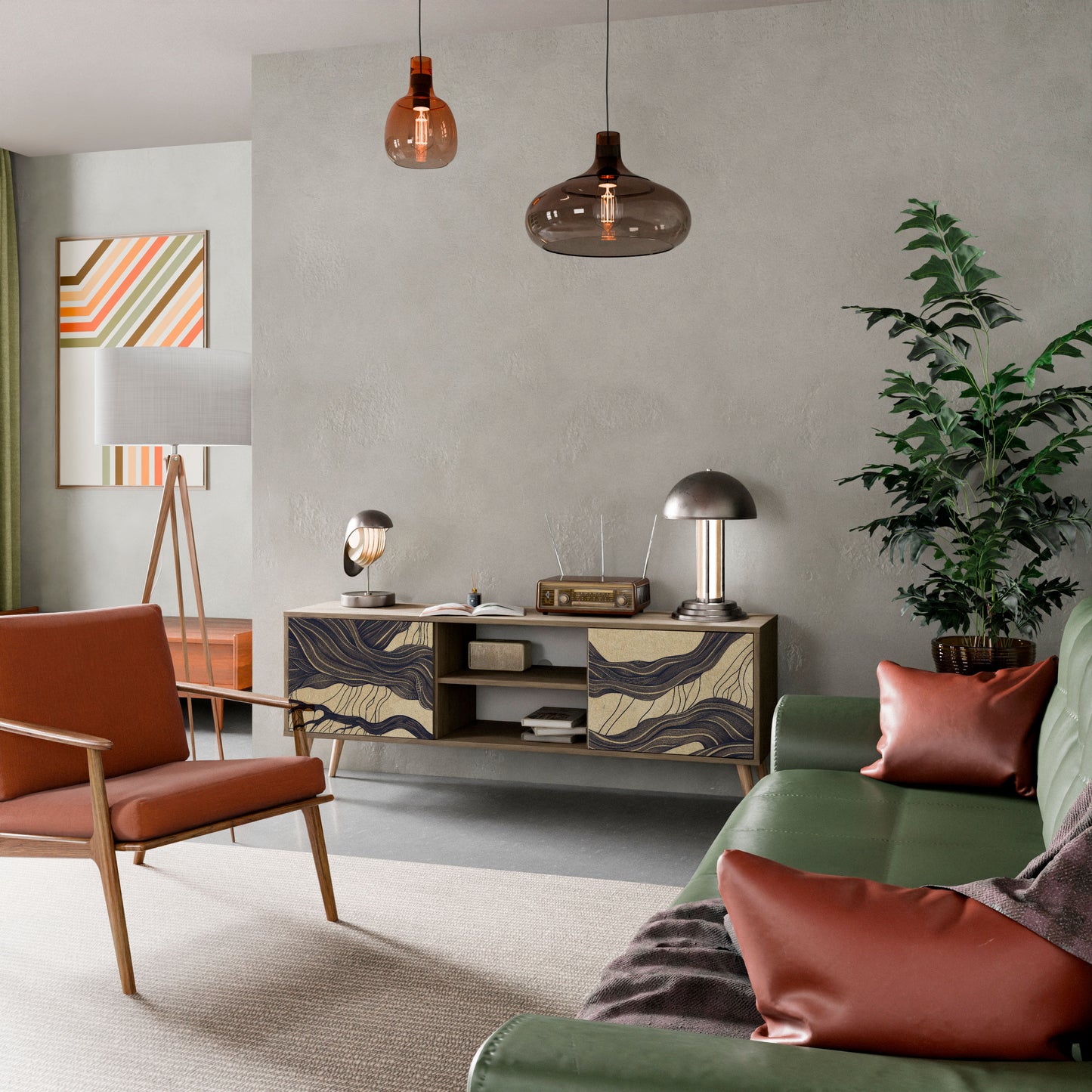 Mobile TV a 2 ante UNIFIED FRAGMENTS in effetto rovere