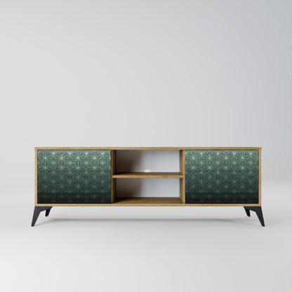 Mobile TV ORNAMENTAL GLIMMER a 2 ante in effetto rovere