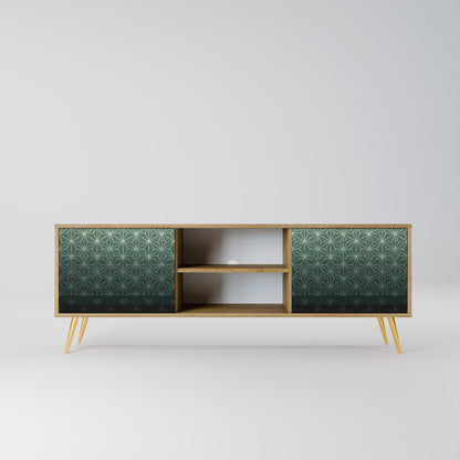 Mobile TV ORNAMENTAL GLIMMER a 2 ante in effetto rovere