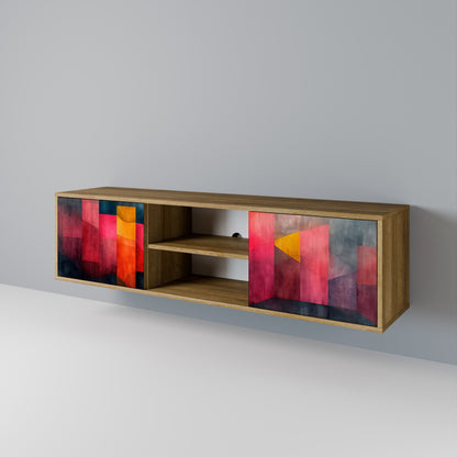 Mobile TV a 2 ante COLORFUL SOUNDS in effetto rovere