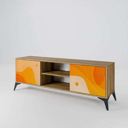 Mobile TV ORANGE ARRANGEMENT a 2 ante effetto rovere