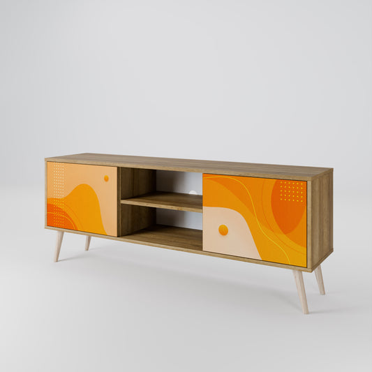 Mobile TV ORANGE ARRANGEMENT a 2 ante effetto rovere