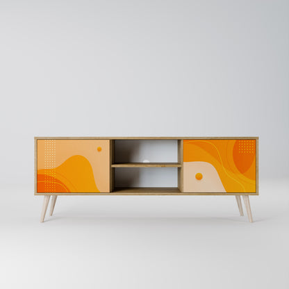 Mobile TV ORANGE ARRANGEMENT a 2 ante effetto rovere