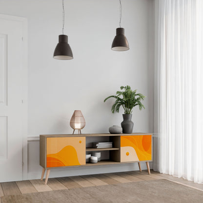 Mobile TV ORANGE ARRANGEMENT a 2 ante effetto rovere
