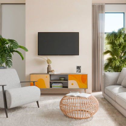 Mobile TV ORANGE ARRANGEMENT a 2 ante effetto rovere