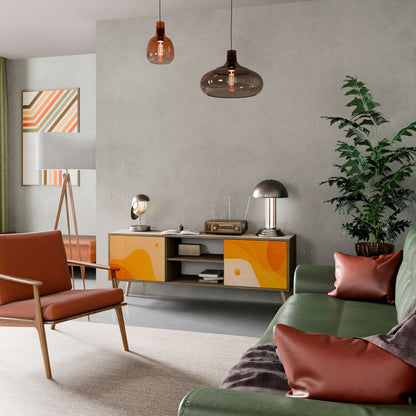 Mobile TV ORANGE ARRANGEMENT a 2 ante effetto rovere
