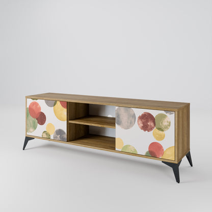 FLEETING HAPPINESS 2-Door TV Stand in Oak Effect