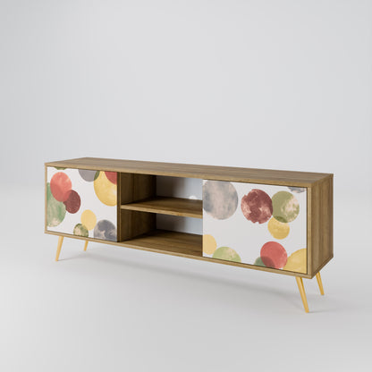 FLEETING HAPPINESS 2-Door TV Stand in Oak Effect