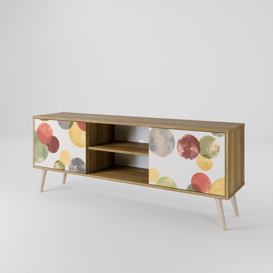 FLEETING HAPPINESS 2-Door TV Stand in Oak Effect