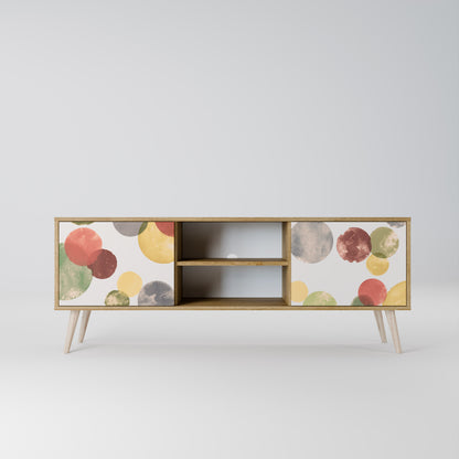 FLEETING HAPPINESS 2-Door TV Stand in Oak Effect