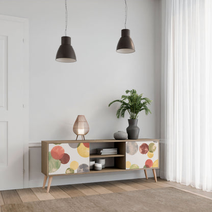 FLEETING HAPPINESS 2-Door TV Stand in Oak Effect