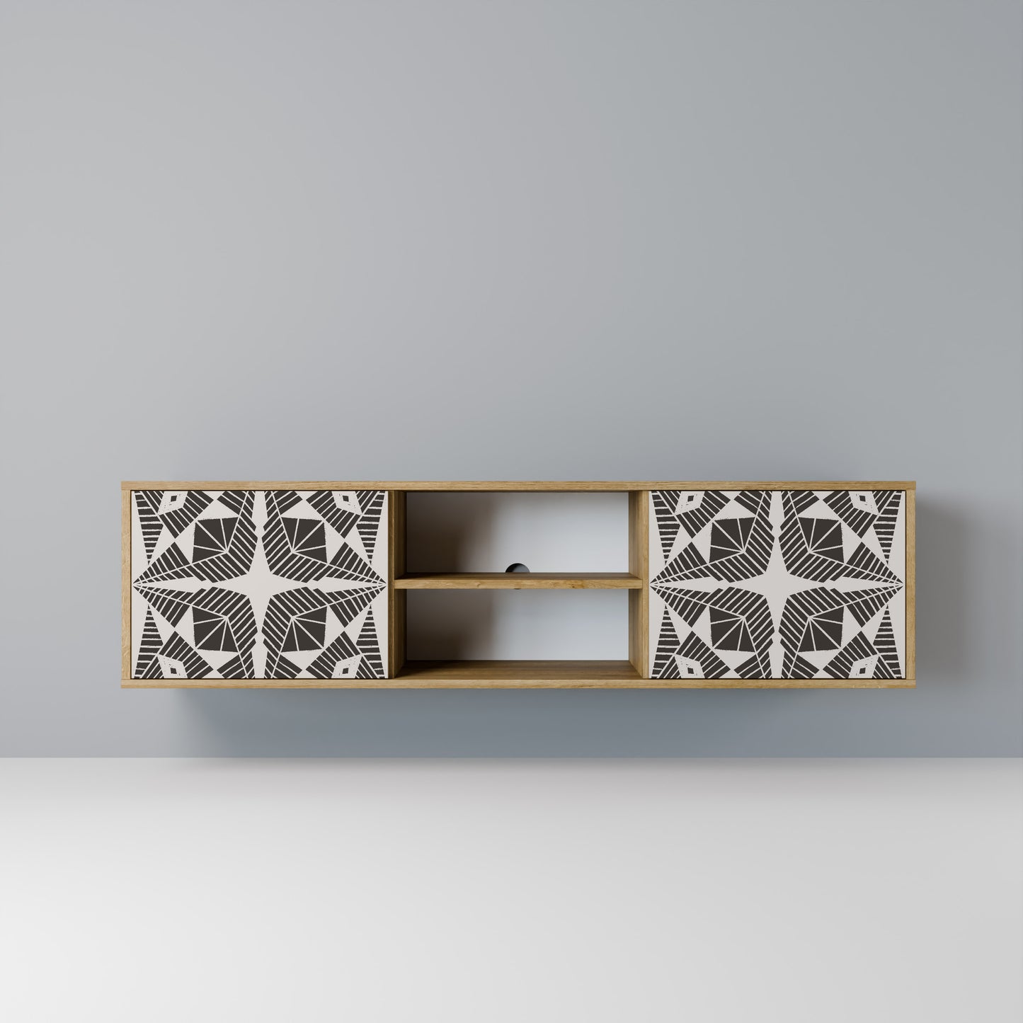 Mobile TV MONOCHROME NEXUS a 2 ante effetto rovere