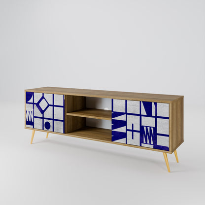 THE RIGHT PLACES 2-Door TV Stand in Oak Effect