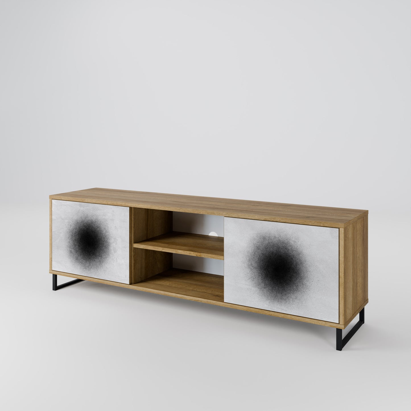 BLACK HOLE Mobile TV a 2 ante effetto rovere