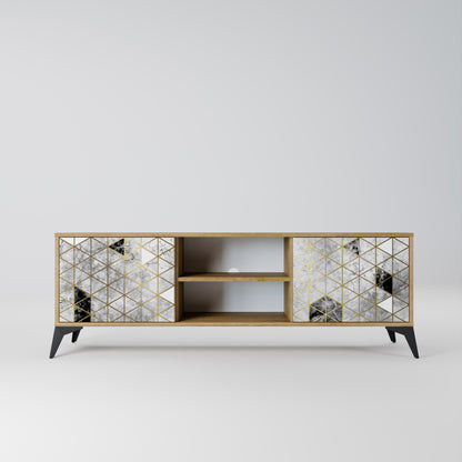 Mobile TV ASHEN ARIA a 2 ante in effetto rovere