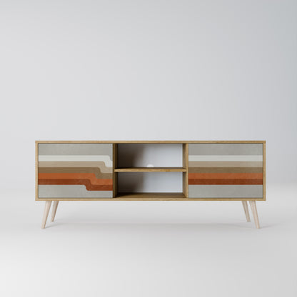 Mobile TV a 2 ante PECULIAR TRAIL in effetto rovere