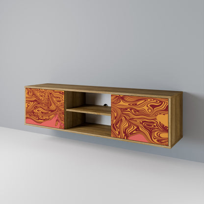FLOATING THOUGHTS 2-Door TV Stand in Oak Effect