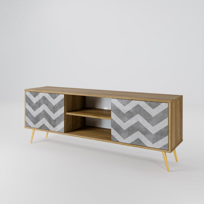 Mobile TV TOUGH ZIG ZAG a 2 ante in effetto rovere