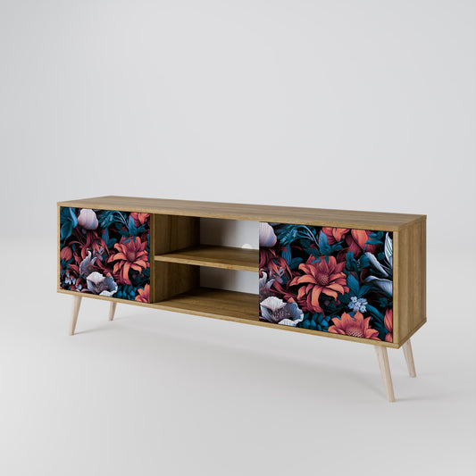 Mobile TV ETHEREAL BLOSSOMS a 2 ante in effetto rovere