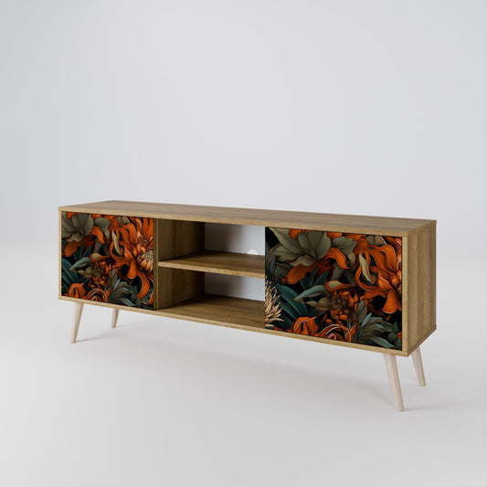 DAWN BLOOM Mobile TV a 2 ante in effetto rovere