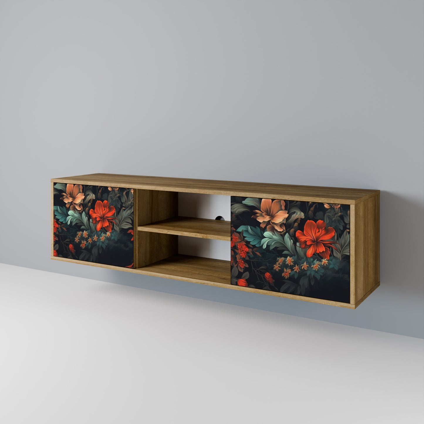 Mobile TV IMAGINARY BLOSSOM a 2 ante in effetto rovere