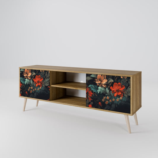 Mobile TV IMAGINARY BLOSSOM a 2 ante in effetto rovere