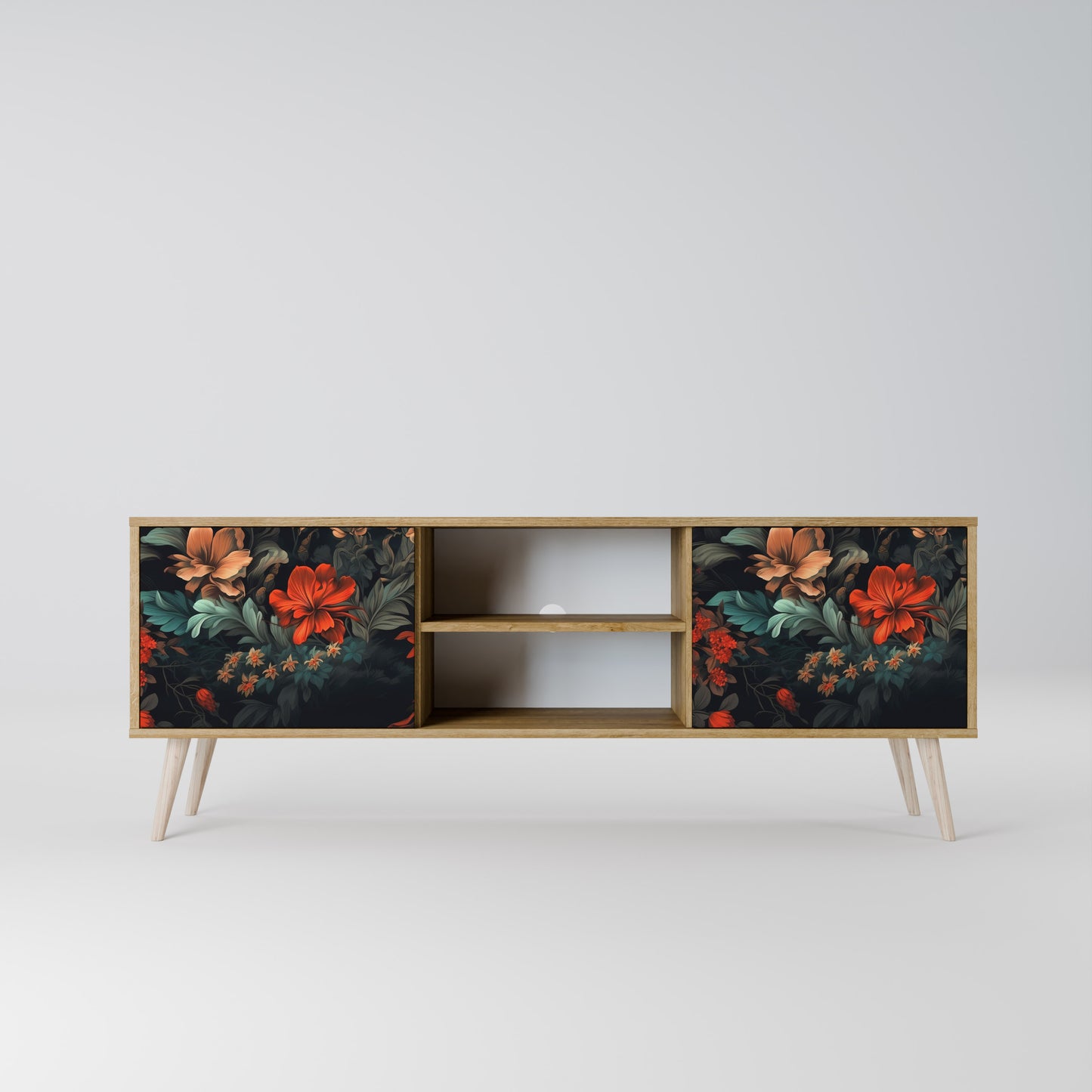 Mobile TV IMAGINARY BLOSSOM a 2 ante in effetto rovere