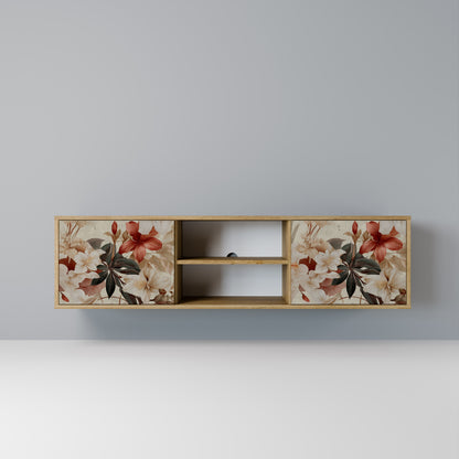 Mobile TV a 2 ante PETAL HARMONY in effetto rovere