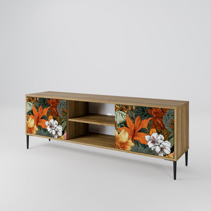 Mobile TV RADIANT FLORA a 2 ante in effetto rovere