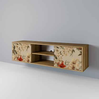 Mobile TV BLOOMING HARMONY a 2 ante in effetto rovere