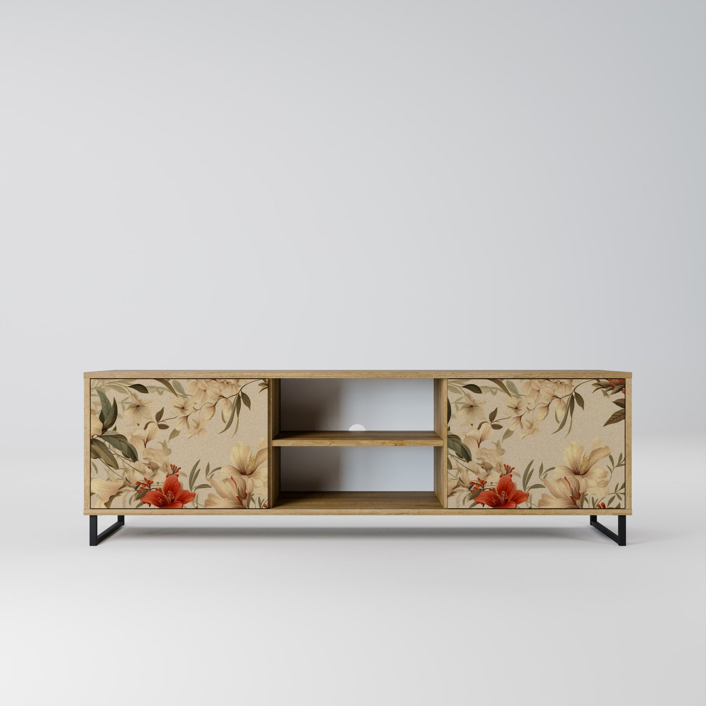 Mobile TV BLOOMING HARMONY a 2 ante in effetto rovere
