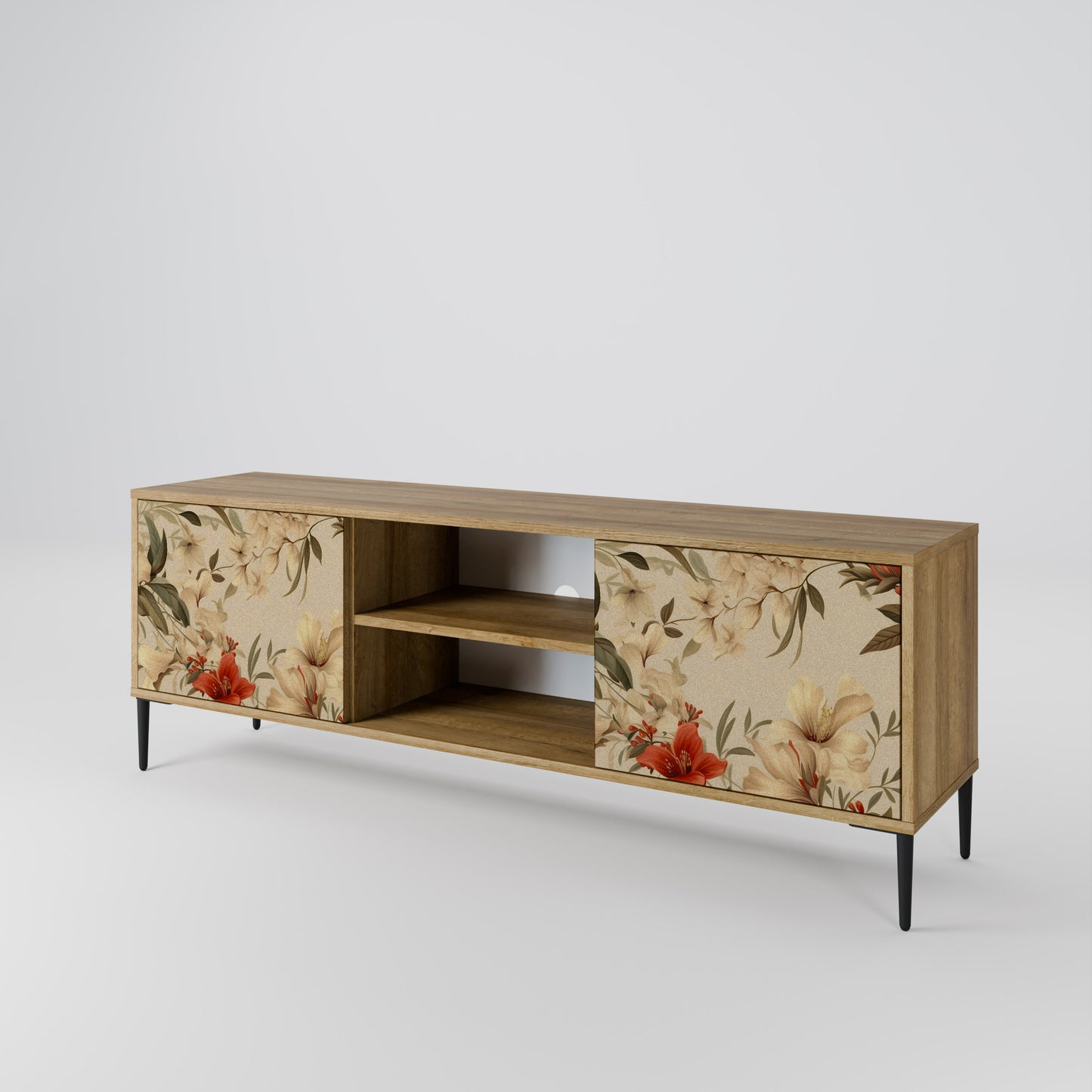 Mobile TV BLOOMING HARMONY a 2 ante in effetto rovere