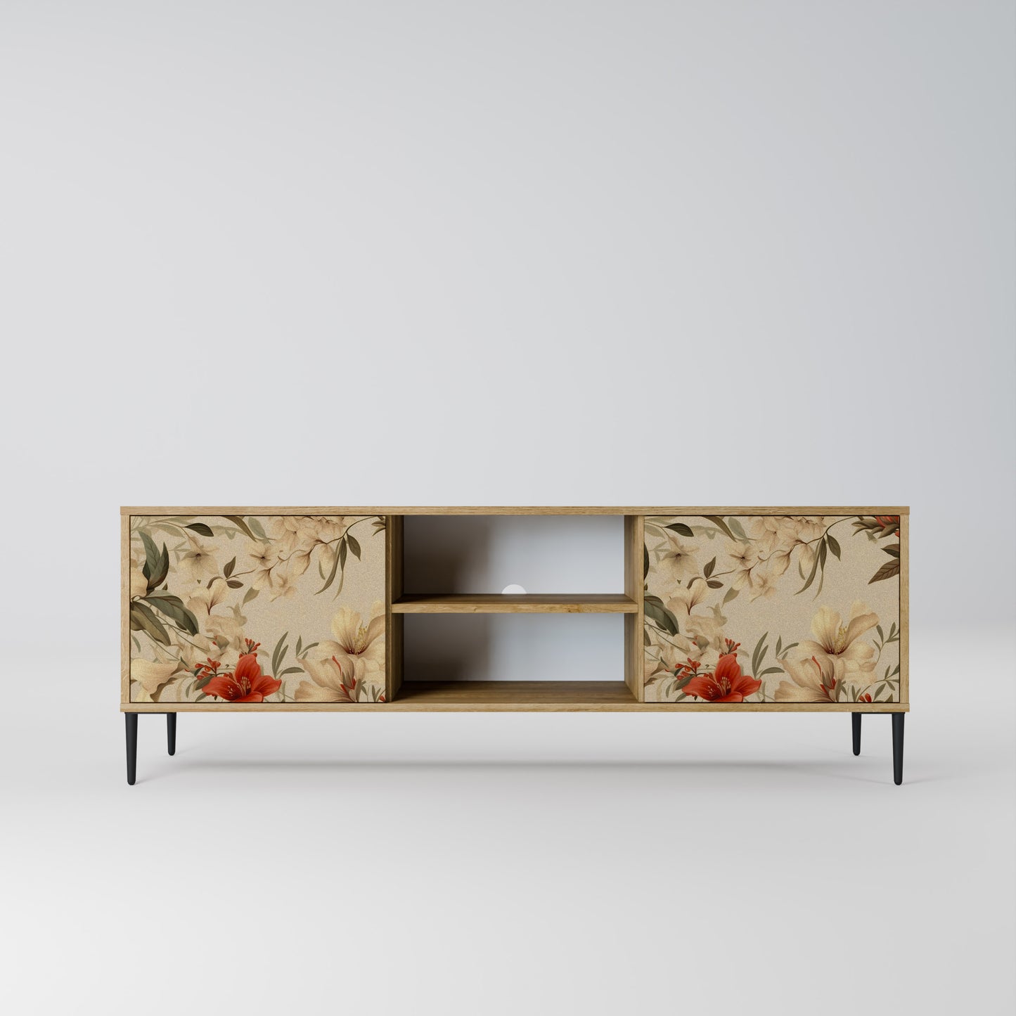 Mobile TV BLOOMING HARMONY a 2 ante in effetto rovere