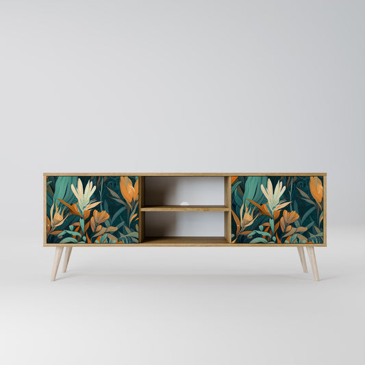 Mobile TV FLORAL SERENITY a 2 ante in effetto rovere