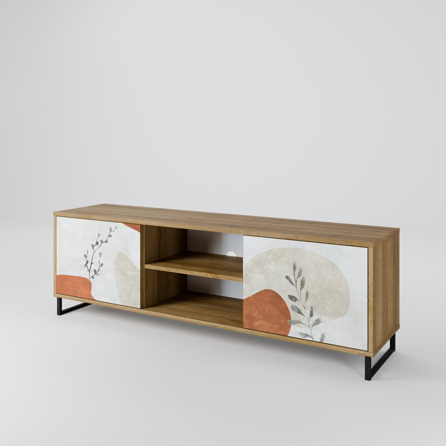 TRANQUIL TWIG Mobile TV a 2 ante in effetto rovere