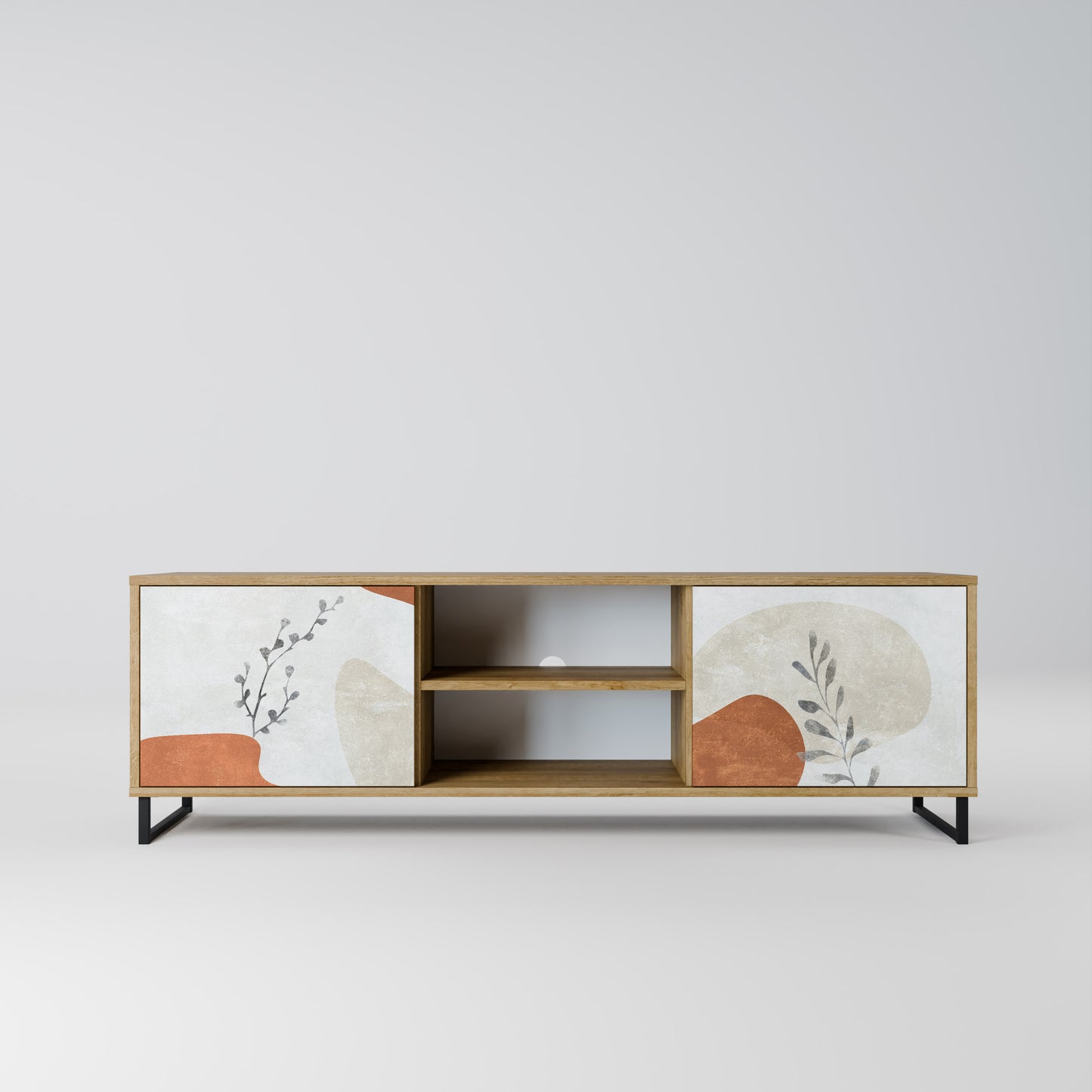 TRANQUIL TWIG Mobile TV a 2 ante in effetto rovere
