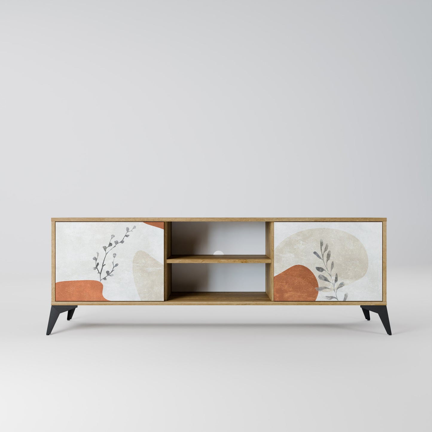 TRANQUIL TWIG Mobile TV a 2 ante in effetto rovere