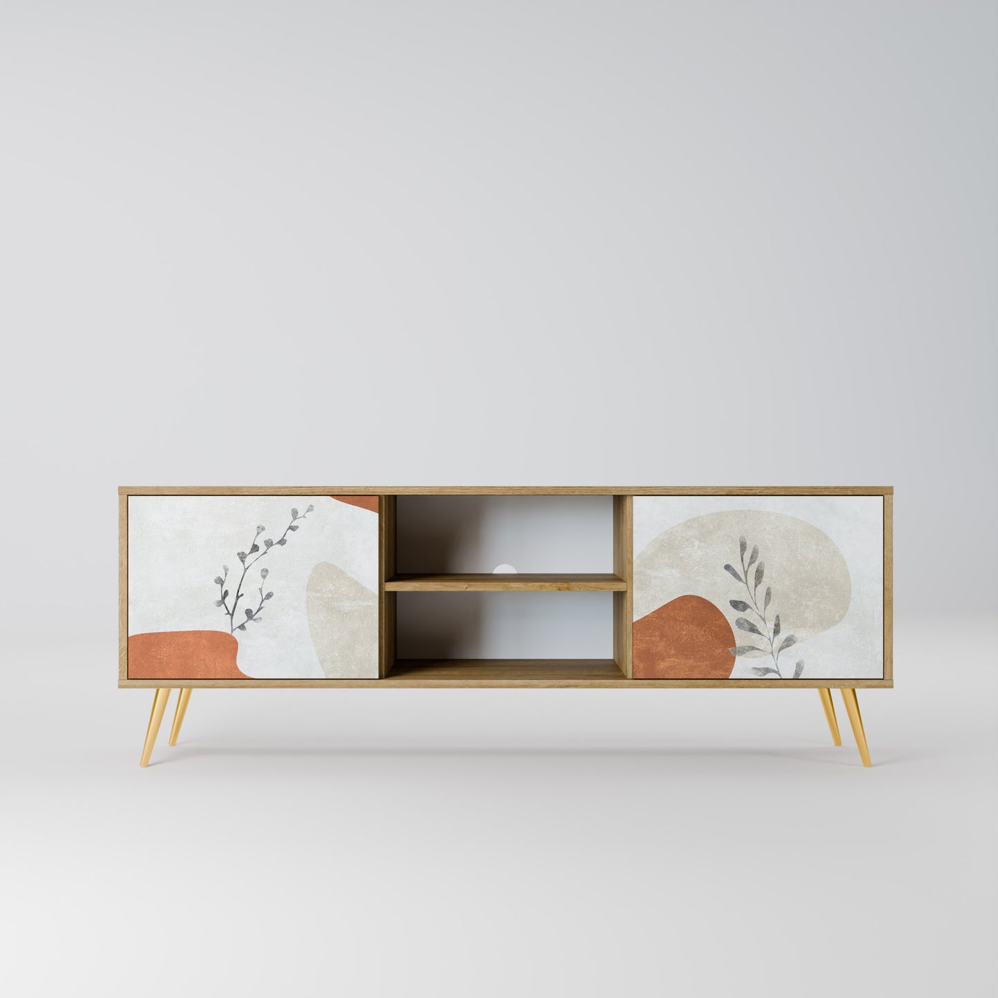 TRANQUIL TWIG Mobile TV a 2 ante in effetto rovere