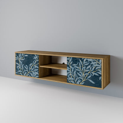 Mobile TV BLUE LEAVES a 2 ante effetto rovere