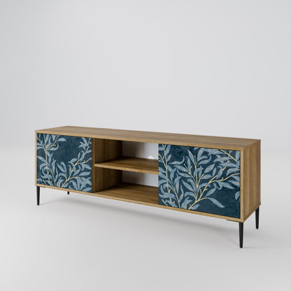 Mobile TV BLUE LEAVES a 2 ante effetto rovere
