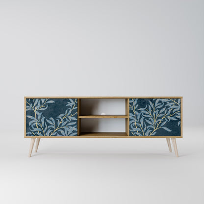 Mobile TV BLUE LEAVES a 2 ante effetto rovere
