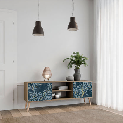 Mobile TV BLUE LEAVES a 2 ante effetto rovere