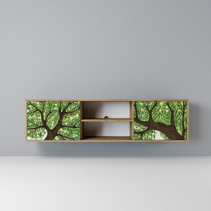 WILDERNESS DASH 2-Door TV Stand in Oak Effect