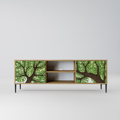 WILDERNESS DASH 2-Door TV Stand in Oak Effect