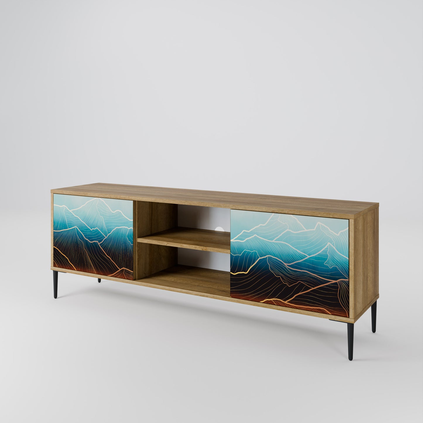 Mobile TV LUNAR SECRETS a 2 ante in effetto rovere